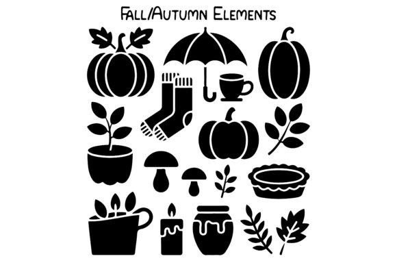 Autumn Silhouette Set 5: Fall Design Made Simple