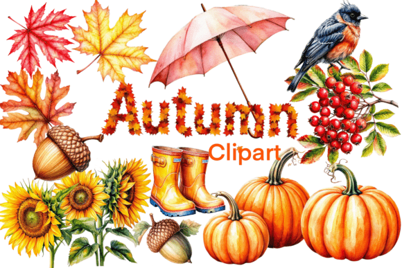 Embracing Autumn Aesthetics: The Rise of Autumn Clipart in Creative and Commercial Design