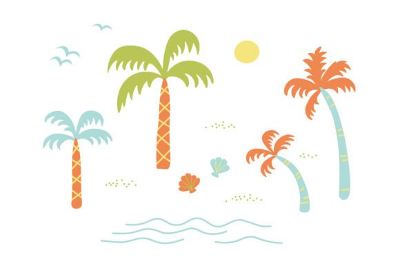 Exploring the Beauty of Marine Tropical Doodles: A Creative Design Resource for Modern Projects