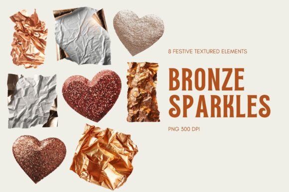 Festive Bronze Sparkles: Elevating Design with Sophisticated Texture and Versatility