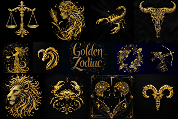 Golden Zodiac Clipart: Strategic Design for Purposeful Creativity