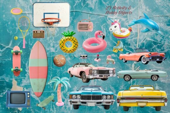 Retro Nostalgic Summer Activity