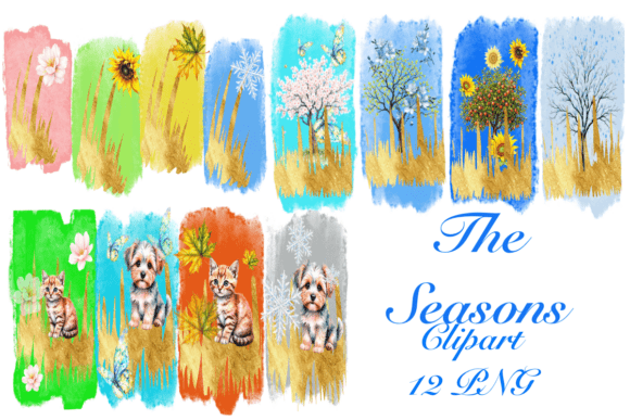 The Seasons Clipart: Creative Design Made Easy
