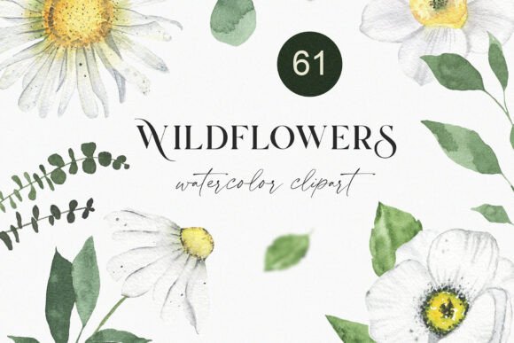 Watercolor Summer Wildflowers Clipart – A Creative Toolkit for Every Project